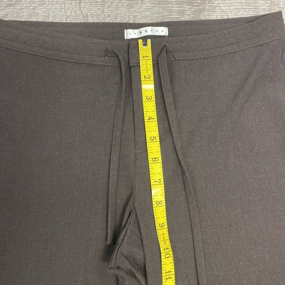 Old Navy Vintage Y2K Flat Front Wide Leg Chocolate Brown Dress Pants 4 - Picture 9 of 15